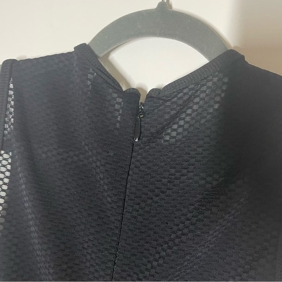AQ/AQ Black Scorpio Bodycon Mesh Mini Dress Size 4 - Picture 8 of 10